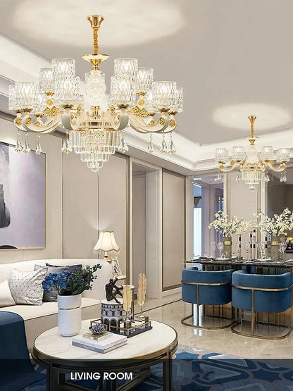 Decorbites™ Kristall-Deckenleuchter: Moderner europäischer Stil, hochwertiger Luxus für Wohnzimmer, Esszimmer