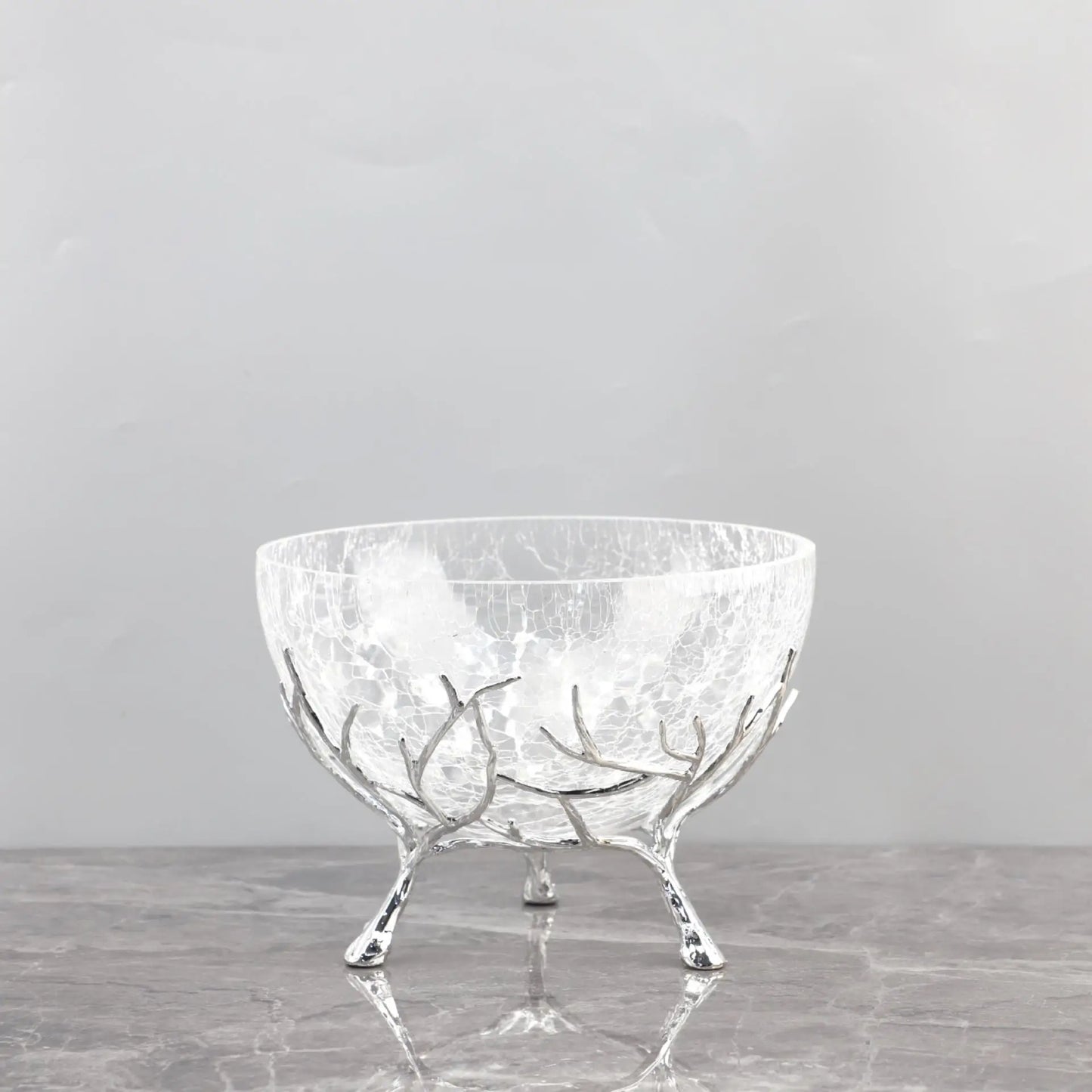 Decorbites™ Goldener Ast Glas Obstteller: Stilvolles Aufbewahrungsgefäß für Zuhause & Dekorationsaccessoire
