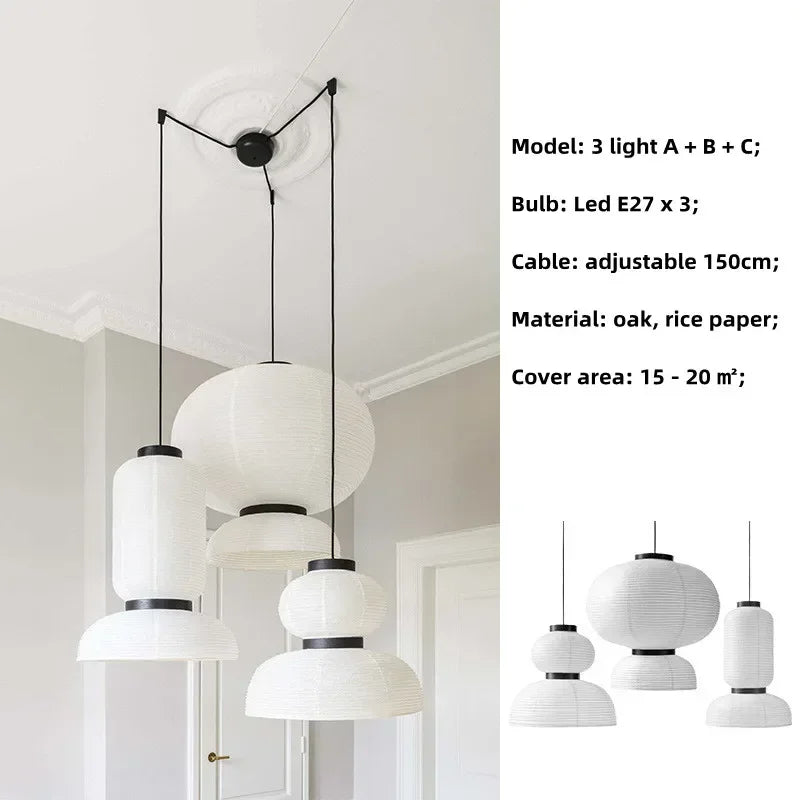 Decorbites™ Japanische Papieranhängerleuchten Esszimmer-Kronleuchter
