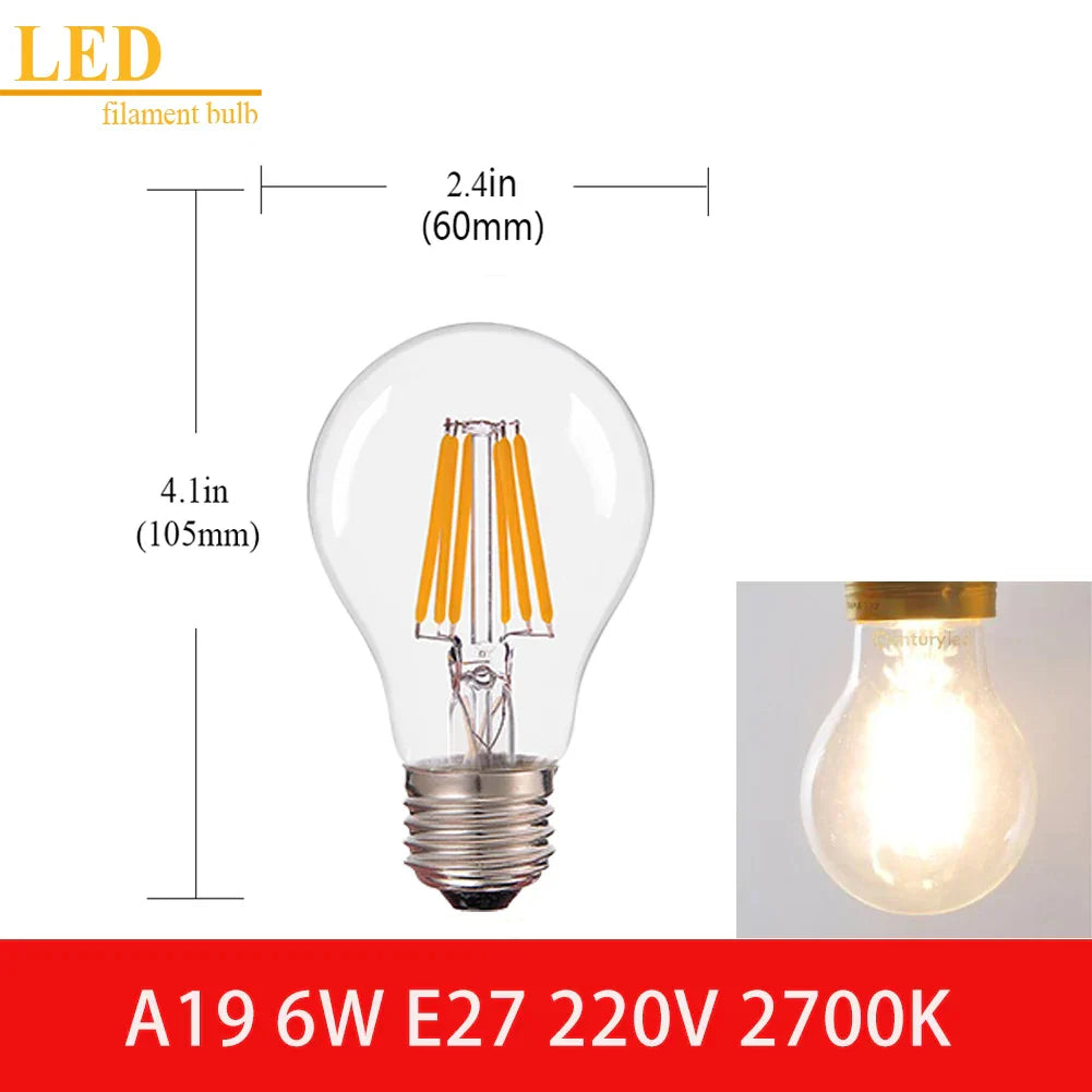 Clear Glass Vintage Bulb