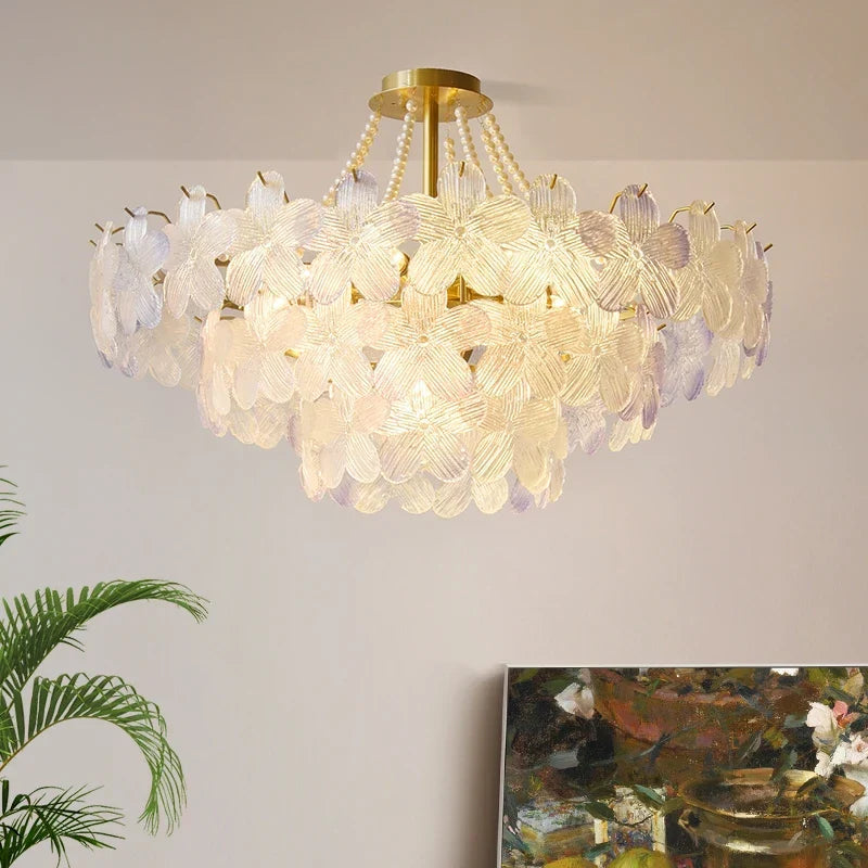 Decorbites™ Blattloser Kristall-Lüster: Moderne französische Beleuchtung für Wohnzimmer und Schlafzimmer