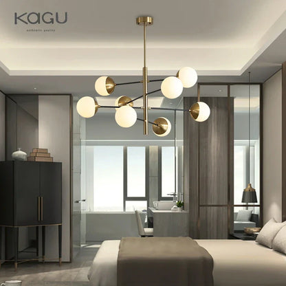 Decorbites™ Golden Glass Magic Bean Kronleuchter: Moderner Luxus für Wohnzimmer & Esszimmer