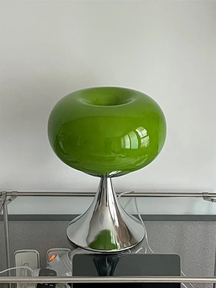 DecorBites™ Glass Table Lamp Bauhaus Design for Cozy Living Space