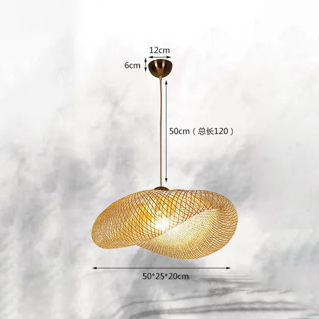 Decorbites™ Bambus-Leuchter: Handgefertigte LED-Hängeleuchte für Wohn- und Esszimmer.withOpacity