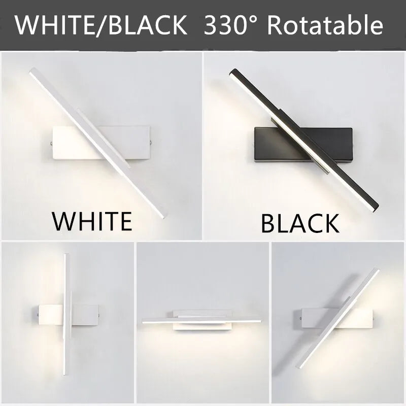 DecorBites™ 360° Rotatable LED Wall Lamp | Aluminum Indoor Bedroom Light
