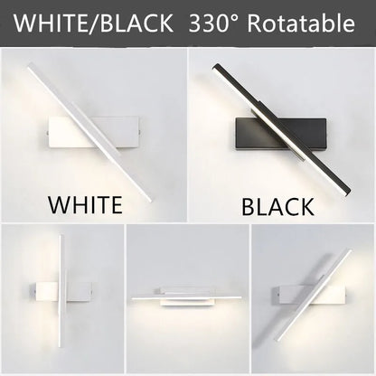 DecorBites™ 360° Rotatable LED Wall Lamp | Aluminum Indoor Bedroom Light