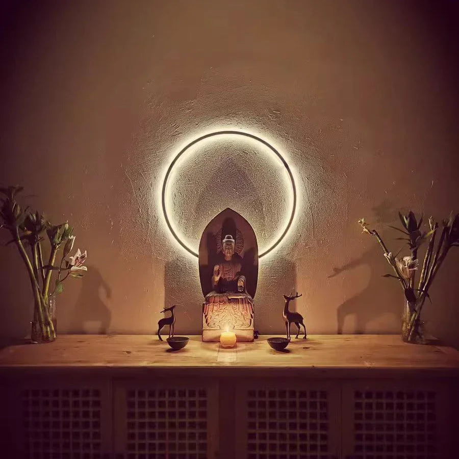 Decorbites™ Designerring LED Wandlampe: Minimalistische nordische Dekorlampe für die Atmosphäre im Wohnzimmer.