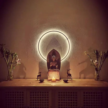 Decorbites™ Designerring LED Wandlampe: Minimalistische nordische Dekorlampe für die Atmosphäre im Wohnzimmer.