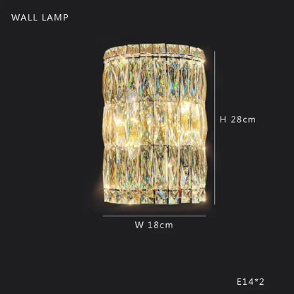 DecorBites™ Large Crystal Chandelier Chrome Hanging Lamp for Dining Room Decor