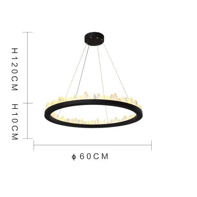 Decorbites™ Crystal-LED-Hängeleuchten: Moderne Gold-Schwarz-Industrielle Lampe für stilvolle Beleuchtung