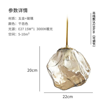 Modern Lava Sculptural FRP Pendant Light