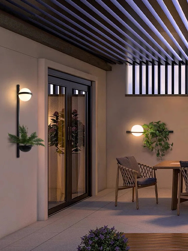 Copper Plant Wall Sconce