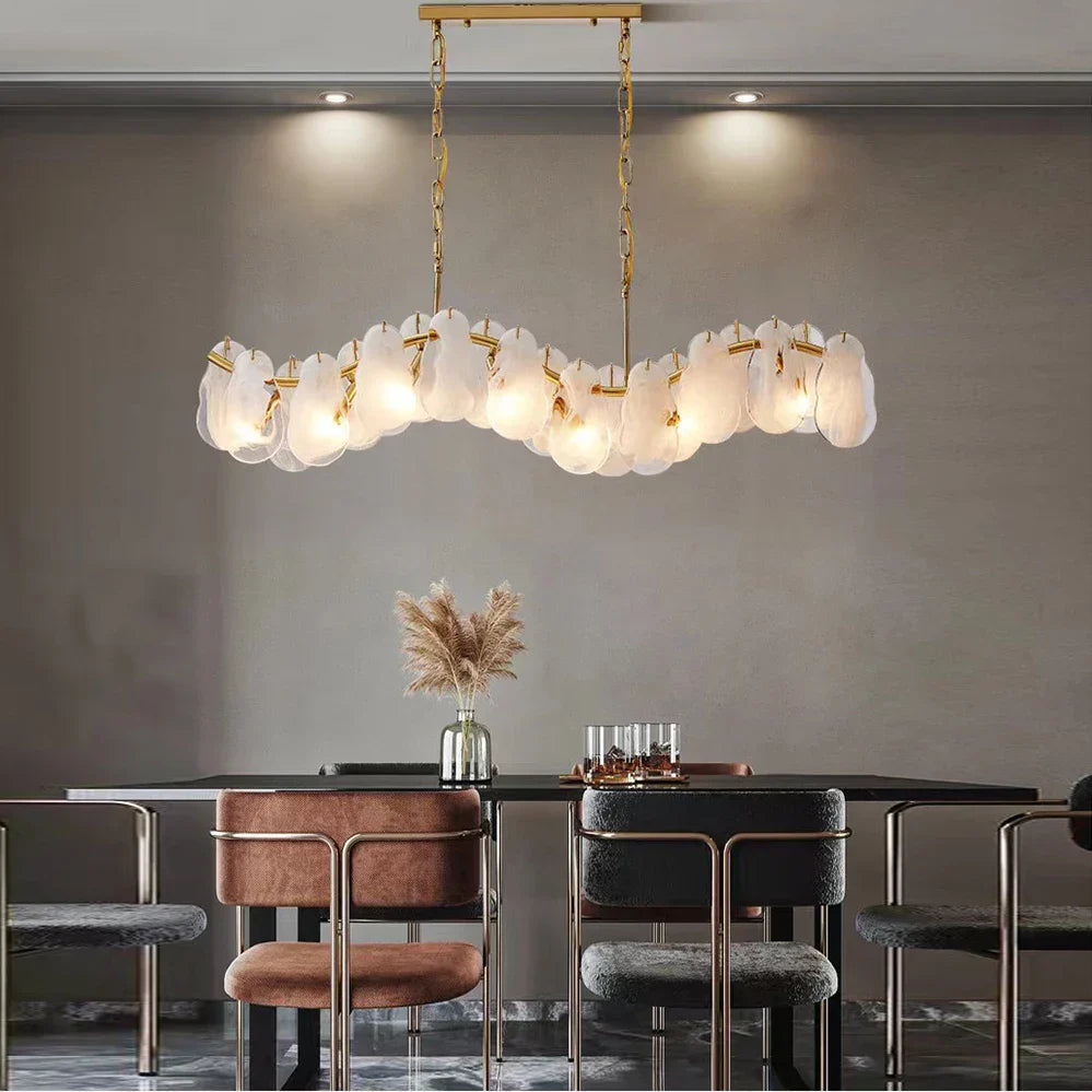 Decorbites™ Wolkenverglasungs-Kronleuchter: Moderne LED-Lüster für Innenbeleuchtung im Wohnzimmer-Dekor