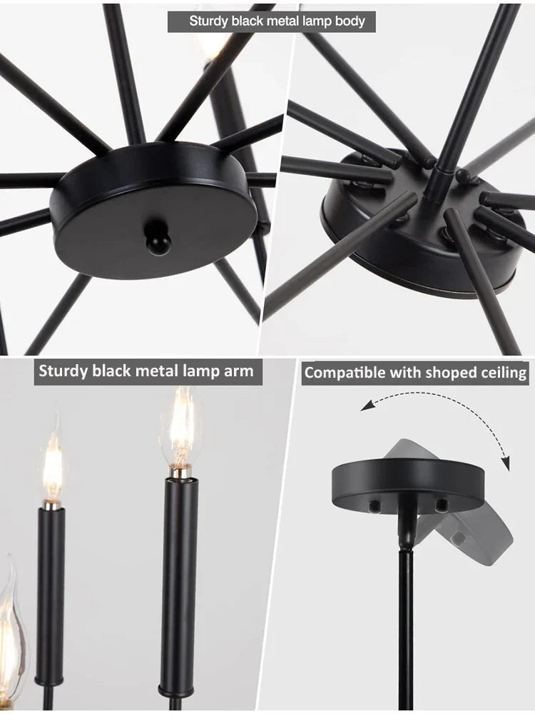 Bronze Industrial Chandelier