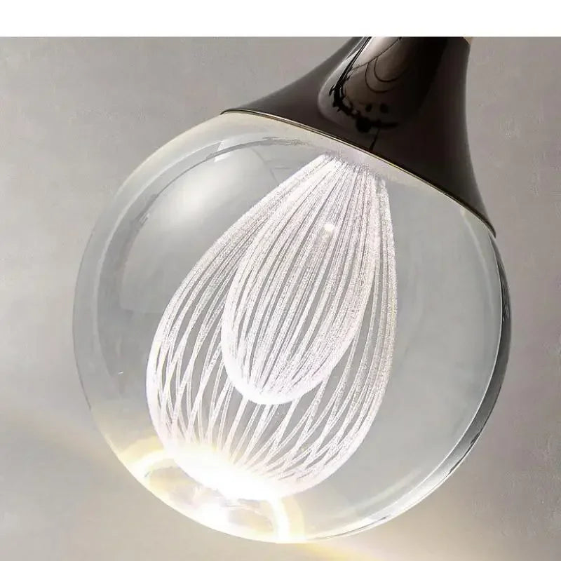 Decorbites™ Kristall-LED-Kugel-Hängeleuchter für Esszimmer, Schlafzimmer, Küche und Restaurant-Dekoration