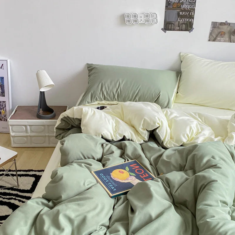Decorbites™ Baumwoll-Geblümtes Daunenbettbezug Weiche Bettdecke Hautfreundliche Bettwäsche