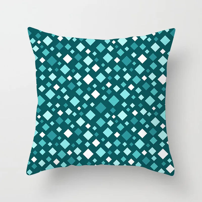 Geometric Leaf Feather Cushions