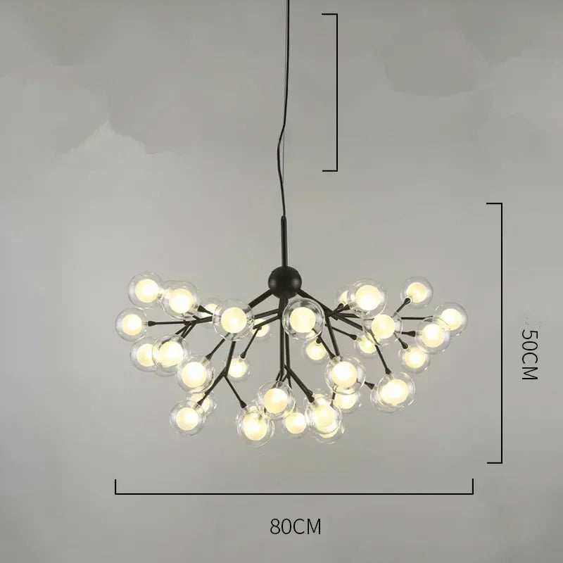 Decorbites™ Heracleum Firefly Glas Kugelleuchter - Luxusbeleuchtung für Treppenhaus und Esszimmer
