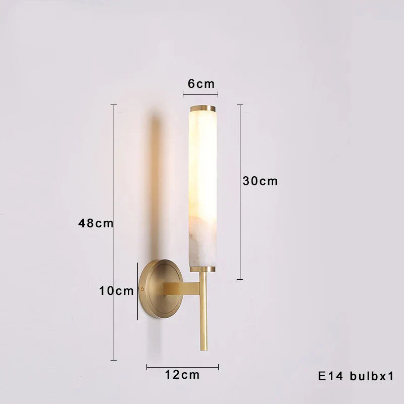 Decorbites™ Schwarz-Bronze-Messing-Marmor-Wandleuchten dimmbar Heimdekoration Wohnzimmerbeleuchtung
