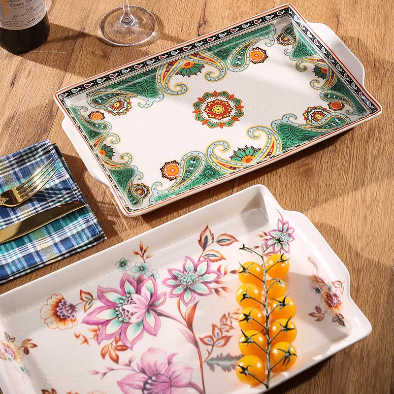 Decorbites™ Eiswürfelbehälter: Marokkanischer Speisenteller, Mittelost-Tellerhalter für Zuhause und Küche