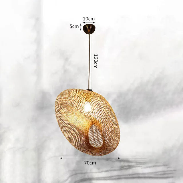 Decorbites™ Bambus-Leuchter: Handgefertigte LED-Hängeleuchte für Wohn- und Esszimmer.withOpacity