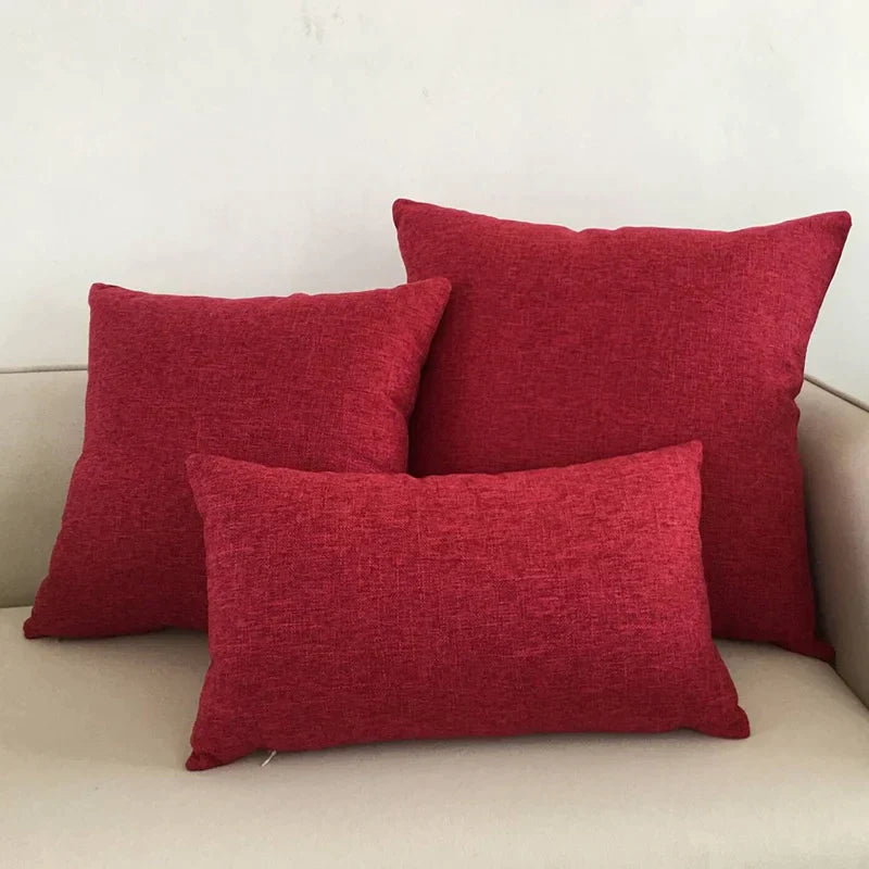 Decorbites™ Elfenbein-Sofakissenbezug 30x50cm 40x40cm 45x45cm 50x50cm 60x60cm Uni-Farbe
