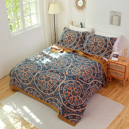 DecorBites™ Cotton Gauze Towel Blanket - Double Sided Yarn-Dyed Jacquard for Adult and Children