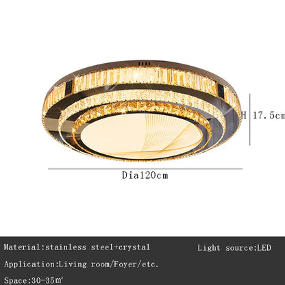 DecorBites™ Gold Crystal Ceiling Lights for Modern Home Decor