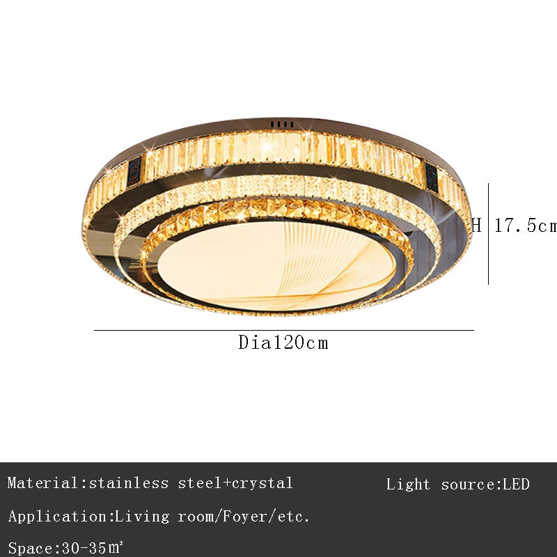 Gold Rectangle Crystal Lamp