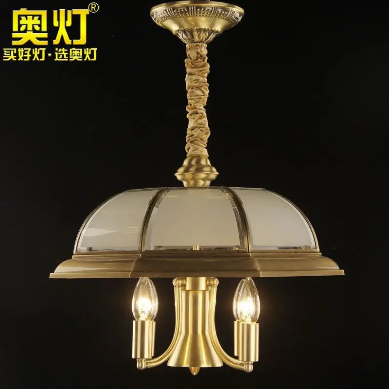 Decorbites™ Eisen-Bronze-Hängelampe Glas Retro Modern Wohnzimmerlampe