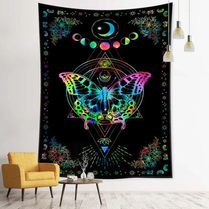 DecorBites™ Geometric Butterfly Tapestry Wall Hanging for Bohemian Home Decor