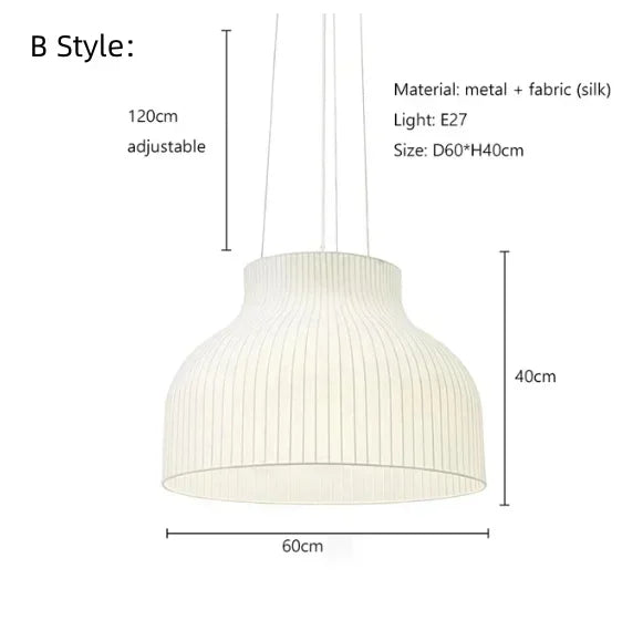 Decorbites™ Japanisches Nordisches Design LED Seidenleuchten für Wohnzimmer und Restaurant