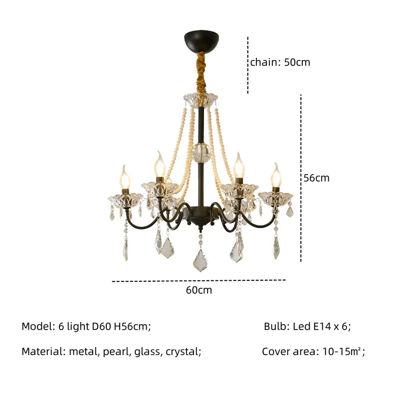 Decorbites™ Kristall-LED-Kronleuchter Wohnzimmer Luxusbeleuchtung E14 Hänge-Lampen