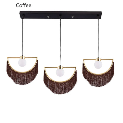 Decorbites™ Bunte Quasten-Glasball-Hängeleuchte für Boho-Minimalistischen Stil im Schlafzimmer & Restaurant