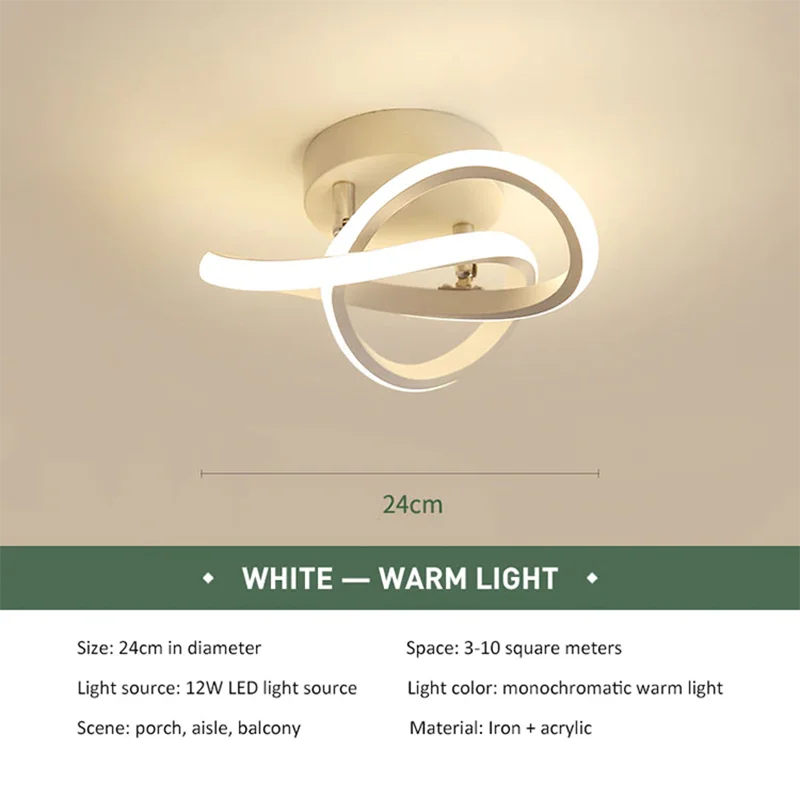 DecorBites™ LED Ceiling Light: Modern Aisle Lighting for Corridor Stairs Kitchen Attic Indoor