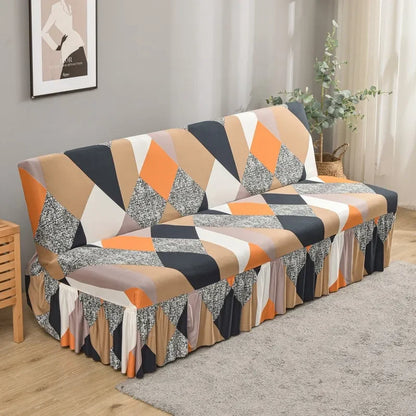 DecorBites™ Elastic Armless Futon Sofa Cover Slipcovers