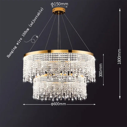 Decorbites™ Kristall-Lüster: Moderne nordische LED-Hängeleuchte für luxuriöse Heimdekoration