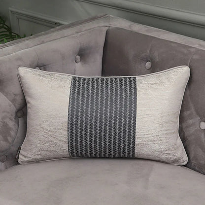 DecorBites™ Frosted Gold Satin Lumbar Pillow Covers - Luxe Sofa Cushion Cases