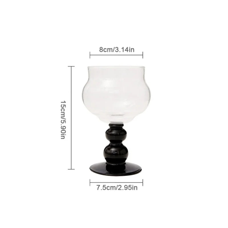 Decorbites™ 400ml Kelchglas Kaffeetasse Trinkgefäß Teetasse Hitzebeständiger Wasserglas.