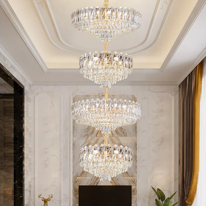 Decorbites™ Kristall-Duplex-Kronleuchter: Neues Lichtluxus Post-Modernes Hallenbeleuchtung für hohes Wohnzimmer