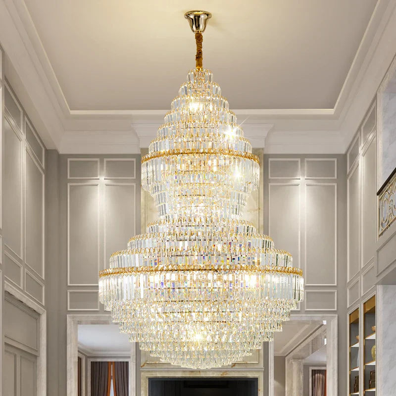Decorbites™ Kristall-Hohlraum-Kronleuchter für luxuriöses Wohnzimmer und Treppenlampen