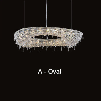 DecorBites™ Crystal Bird Nest Chandelier for Modern Living Dining Room Indoor Lighting