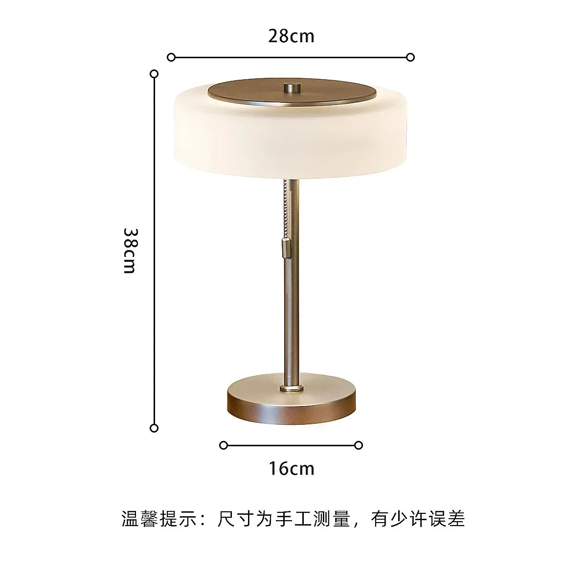 Decorbites™ Cremeglas-Tischleuchte LED E14, modernes Design im luxuriösen Vintage-Stil