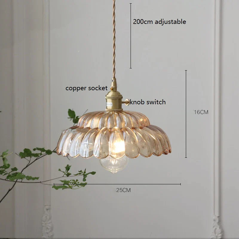 Glass Vintage Pendant Lamp