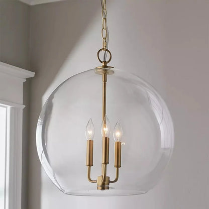 DecorBites™ Glass Ball LED Chandelier for Modern Restaurant & Bar Decor