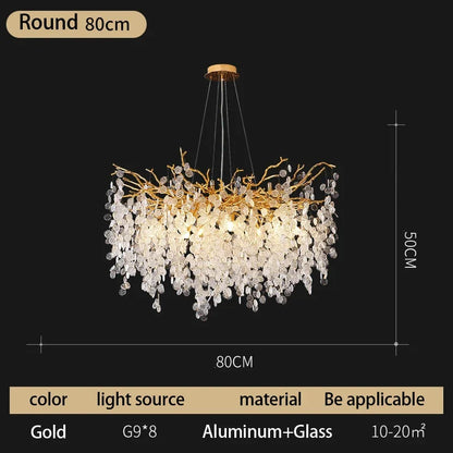 Decorbites™ Kristall-Geldbaum-Leuchter – Moderne LED-Hängeleuchte für luxuriöse Wohnbereiche