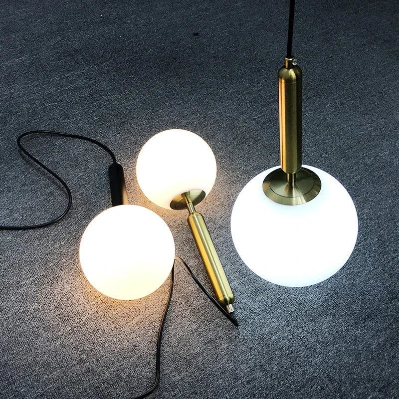 Decorbites™ Gold-Glas-Kugelleuchter für luxuriöse Dekoration im Esszimmer & Schlafzimmer