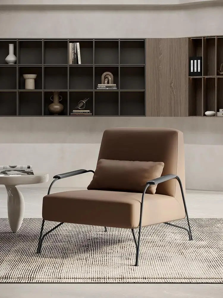 Decorbites™ Italienischer Stil Leicht Luxuriöser Einzel-Sofasessel für Minimalistisches Wohnzimmer und Schlafzimmer