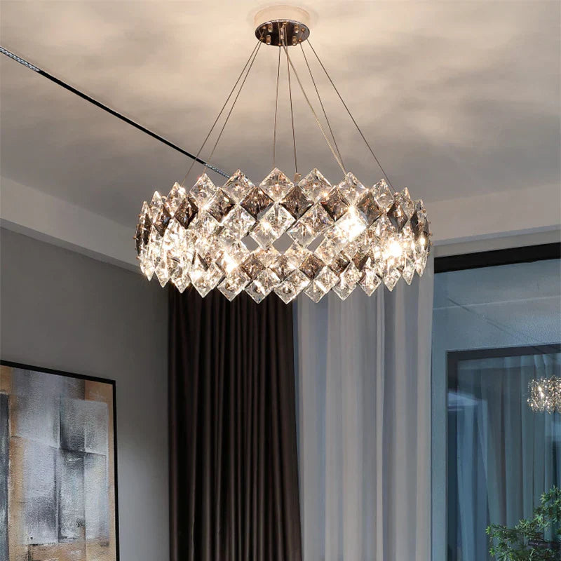 Decorbites™ Kristall-Leuchter: Postmoderne Luxus-Hängeleuchte für Wohnzimmer, Schlafzimmer und Restaurant