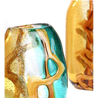 DecorBites™ Abstract Ripple Glass Vase - Home Decor Hydroponic Flower Vase